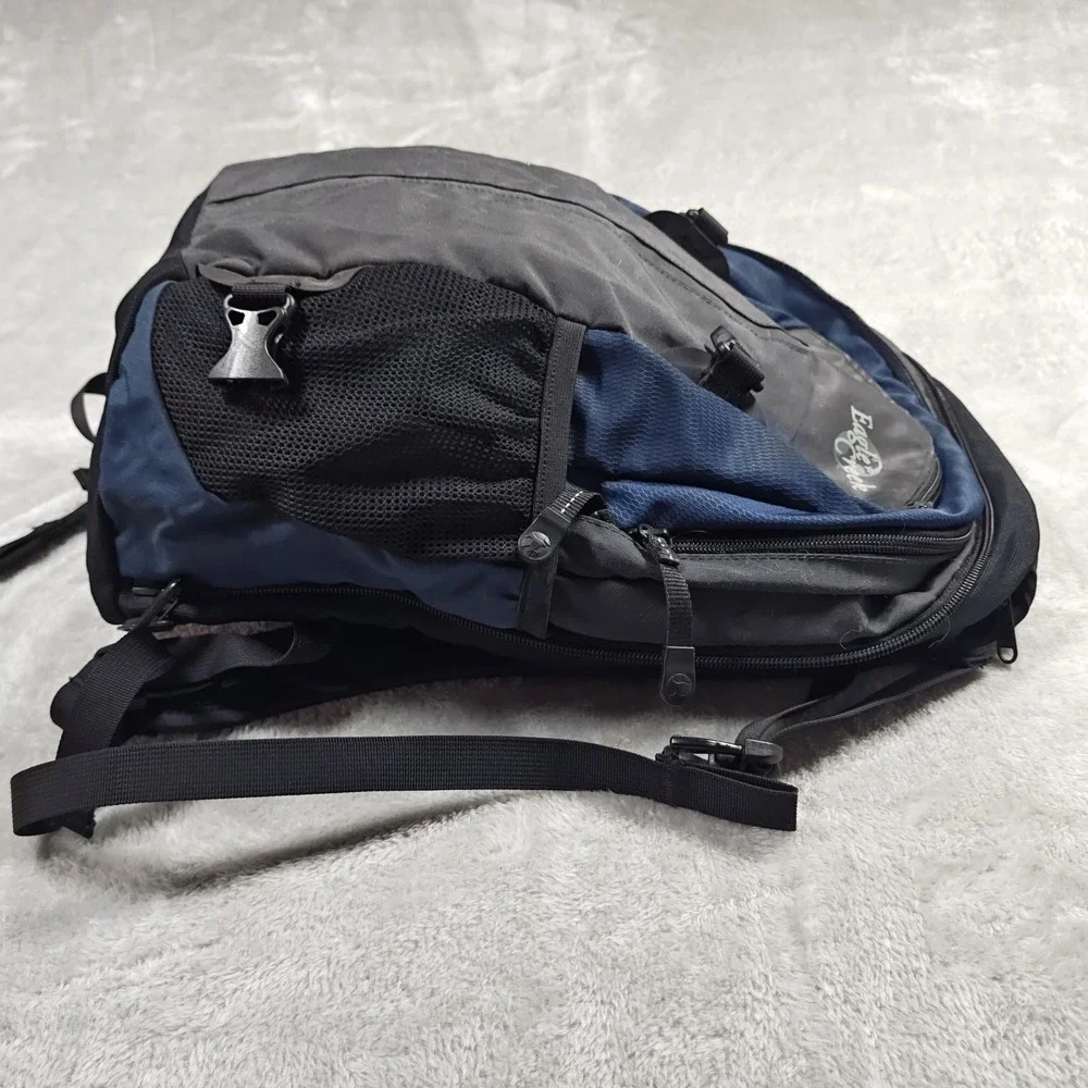 Eagle Creek Voyage Backpack Mens Large Gray Blue Ripstop Travel Daypack Hiking